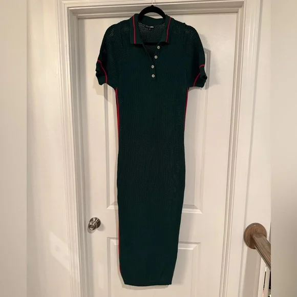 Fashion Nova Green Crochet Dress - Picture 3 of 4